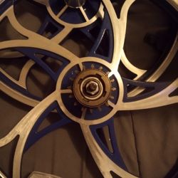 Blue Bike Rims