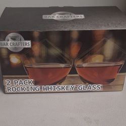 Rolling Whiskey Glasses. Brand New