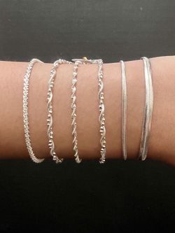 .925 Silver Bracelets 