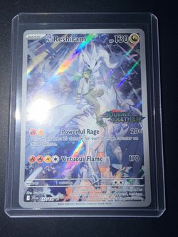 Pokemon card N’s Reshiram stamped