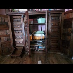 TV Hutch Solid Wood