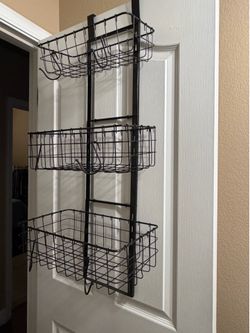 3 básquet over the door organizer heavy duty