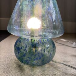 Cute Mushroom Glass Lamp