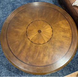 40” Wood Round Coffee Table