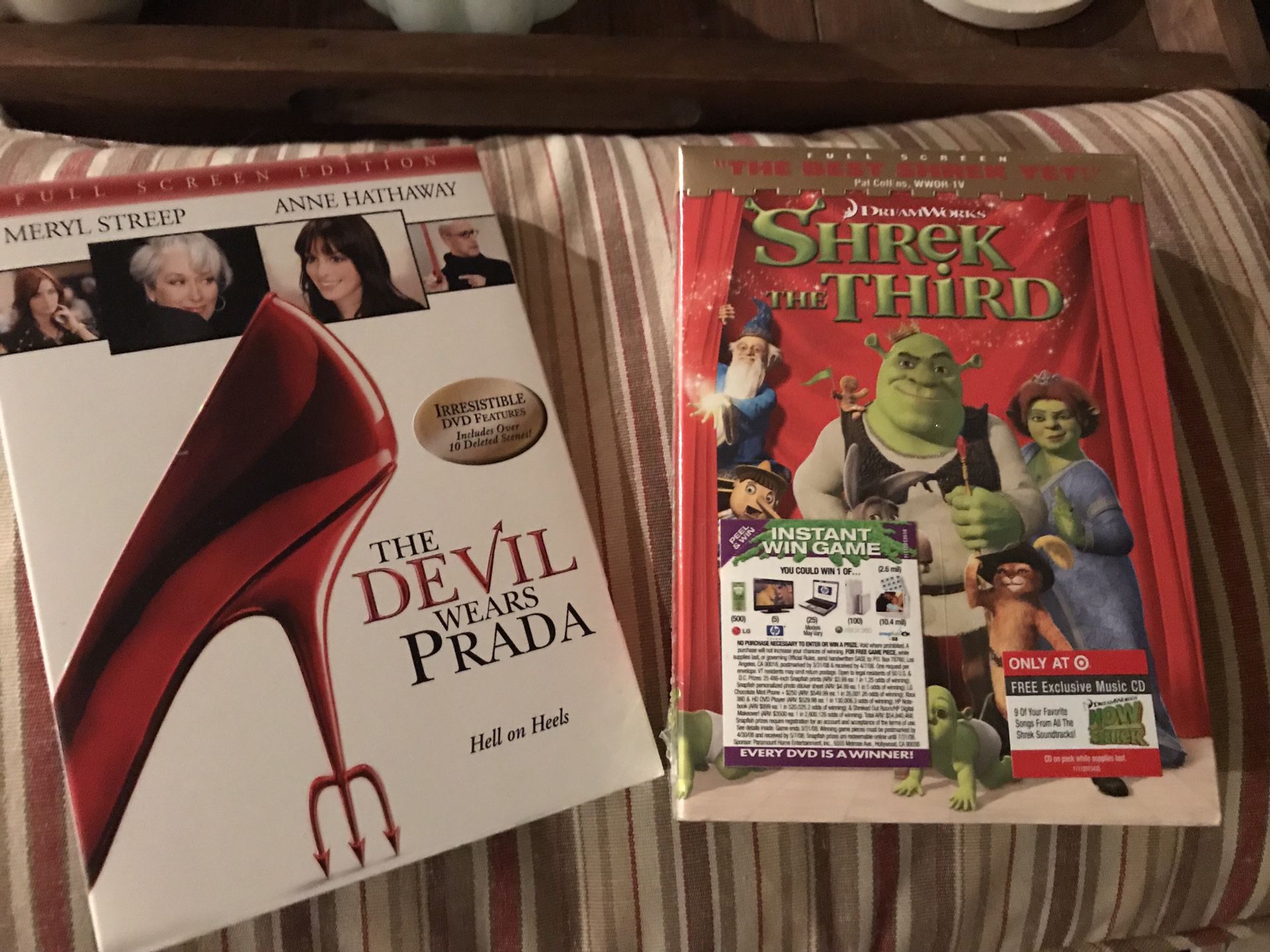 DVDs never opened