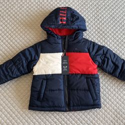 Boy Pieced Puffer Jacket. Size 3T