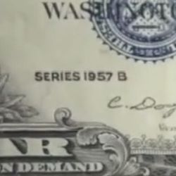 1 Certificate Silver Dollar Bill 