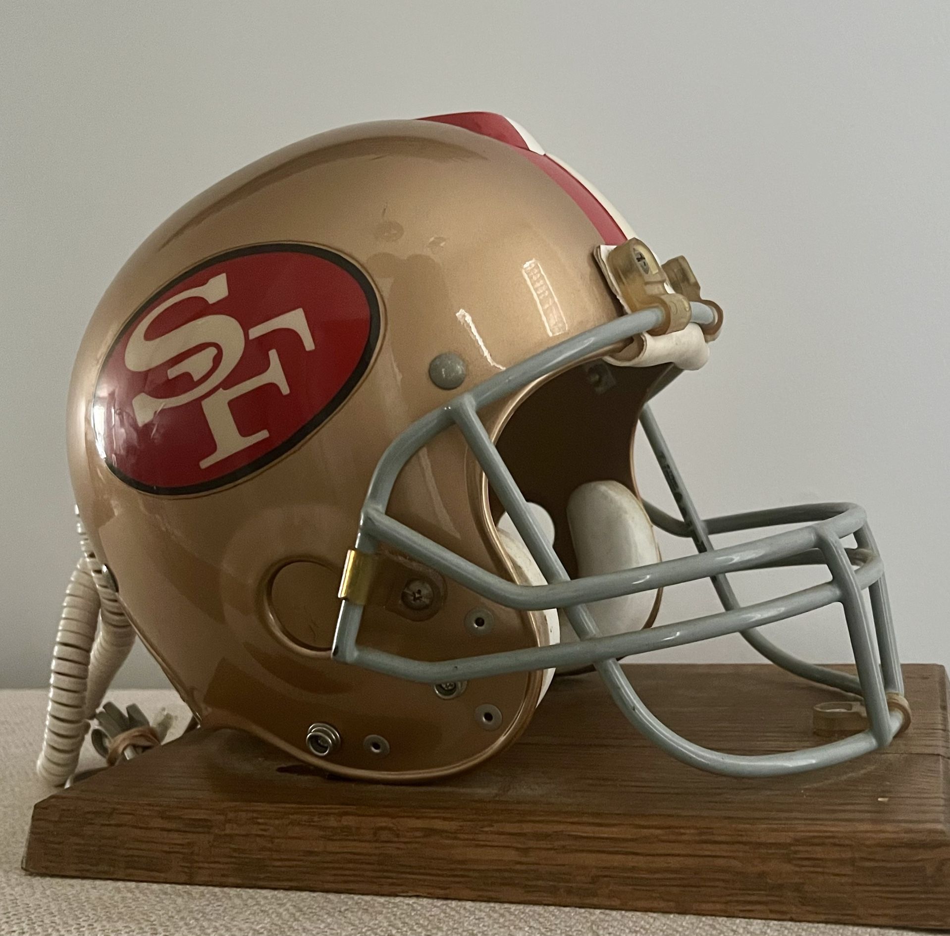 VINTAGE SAN FRANCISCO 49ERS NFL DRAFT DAY HELMET PHONE