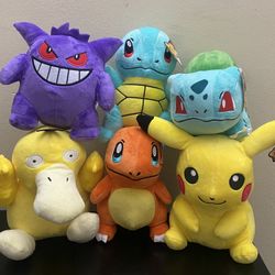 8” Pokémon Plushies