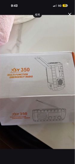 XSY 350 Multi-Function Emergency Weather Radio – Solar, Hand Crank & Flashlight