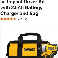 DEWALT ATOMIC 1/4" Cordless Brushless Impact Driver KIT