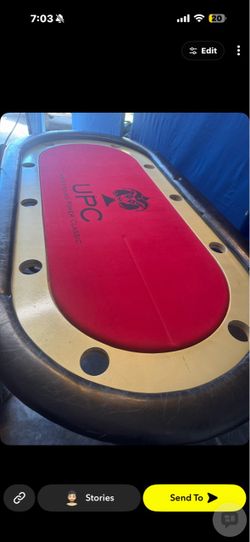 Poker table