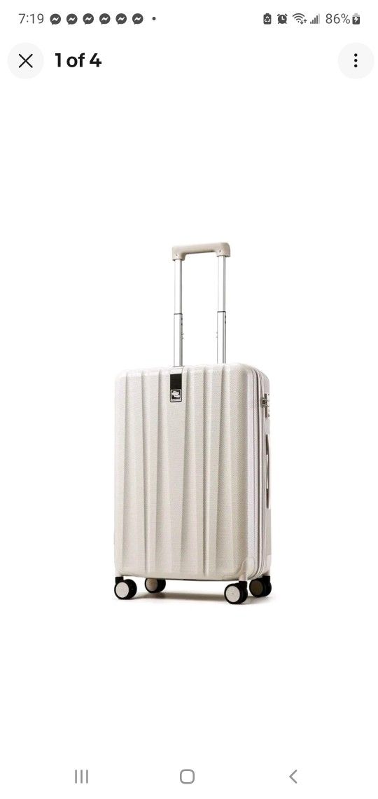 BRAND NEW...Hanke Lightweight Carry-On 20 Inch, Hard Shell Cuban Sand TSA Luggage Spinner