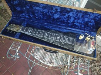 Magnatone Lap Steel Guitar + Case - 1950's - Multi-Harp-Triplex