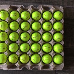 Yellow Kirkland Golf Balls