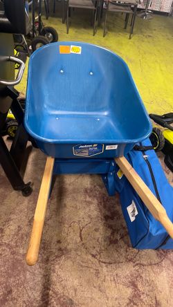 Jackson 6 cu. ft. Heavy-Duty Steel Wheelbarrow with Tubed Knobby Tire and Powder Metal Bearings