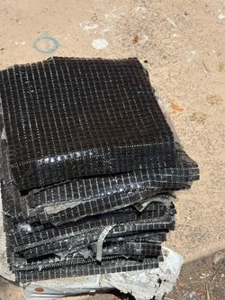 80 Gloss black mosaic tile sheets. 11.5”x11.5” still available June 12