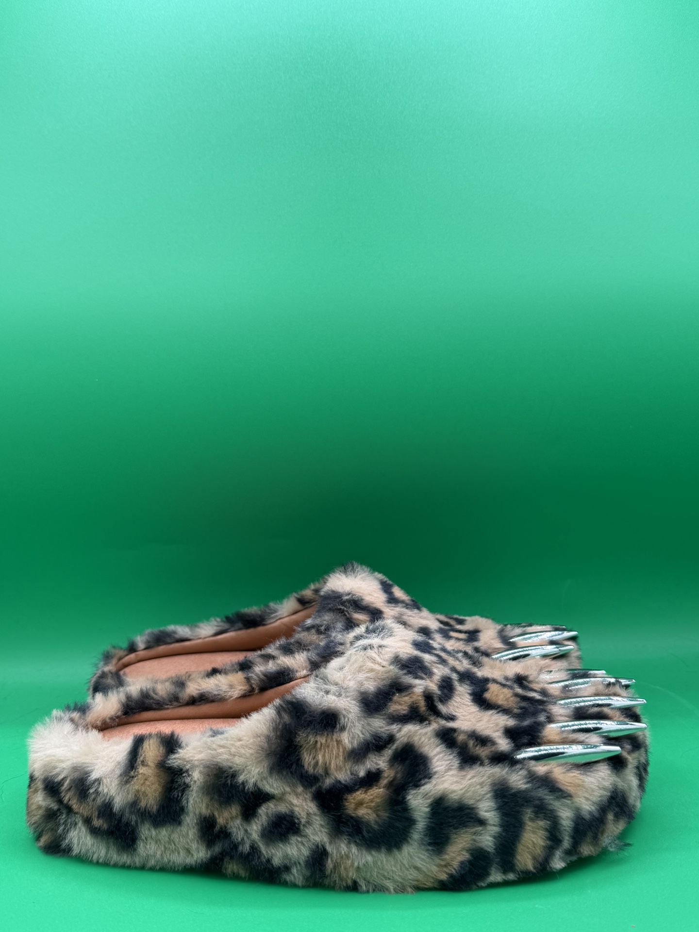 Bravest Studio LEOPARD CLAW MULES BRAVEST STUDIOS DARK LEOPARD BEAR CLAW MULES – Royalty DFW main image 4
