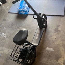 Electric scooter with seat