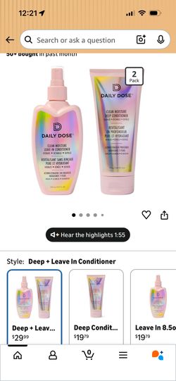 Daily Dose Leave-In & Deep conditioner 2-pack