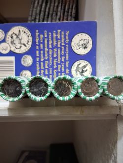 5 rolls of 2025 d Roosevelt uncirculated dimes