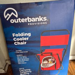 New Outerbanks Provisions Cooler Chair Ice Chest Camping Sports Events Chair