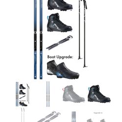BRAND New Cross Country Skis, Poles, Boots