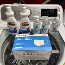 Lotion, Face Mask Set, & Hand Sanitizer – In Basket!