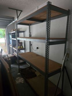 Garage shelving metal