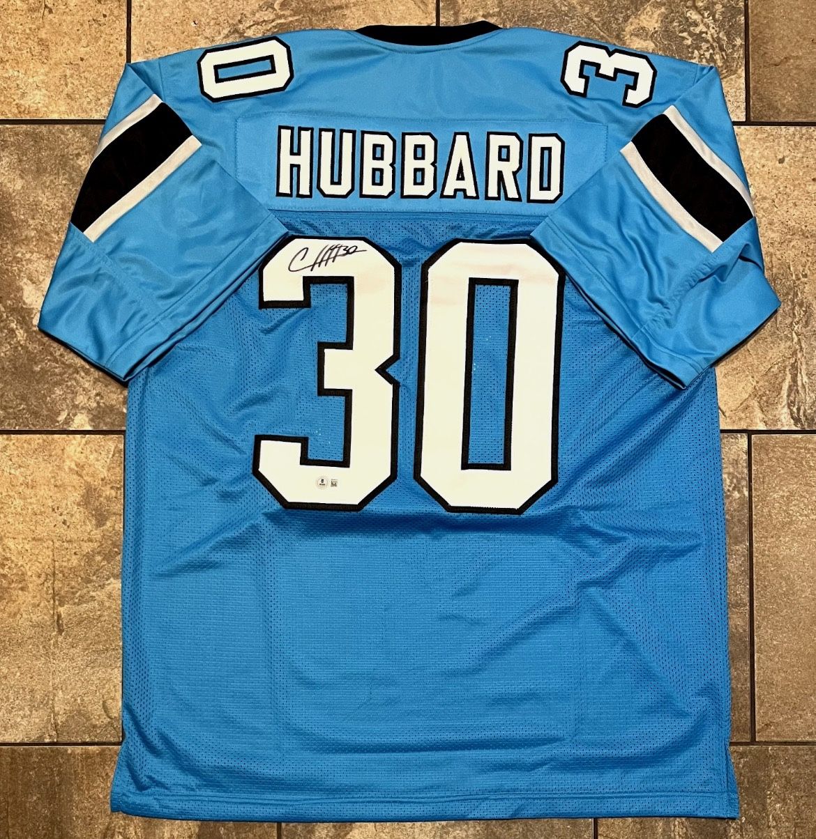 Chubba Hubbard Signed Panthers Custom Jersey