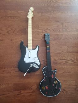 Rock Band GUITAR HERO GUITAR FOR SONY PLAYSTATION 3 VIDEO GAME SYSTEM NO DONGLE SO UNTESTED 