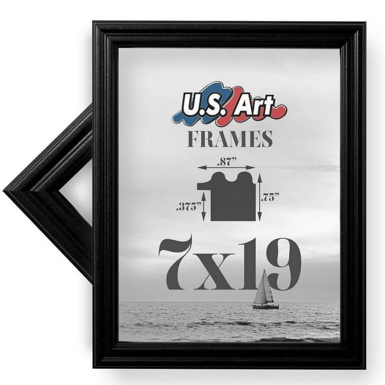 17x19 Black Wood Photo Frame