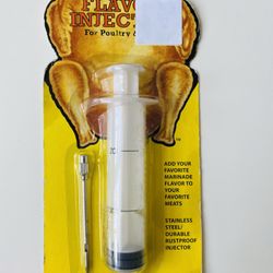 Heuck Flavor Feeder. Flavor injector for  Poultry & Meets. Add your favorite marinade flavor to your favorite meets. Stainless Steel/Durable Rustproof