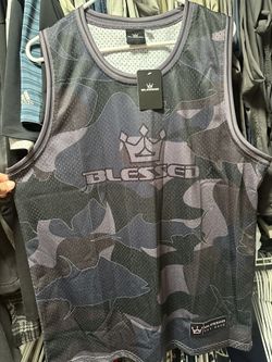 Brand NEW with tags BlessedinHI Grey Camo mesh jersey men’s 2XL (more fitted or loose XL)