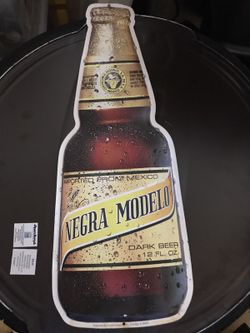 Replica of Vintage soda beer metal sign
