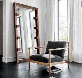 Crate And Barrel Solid Wood Floor Mirror