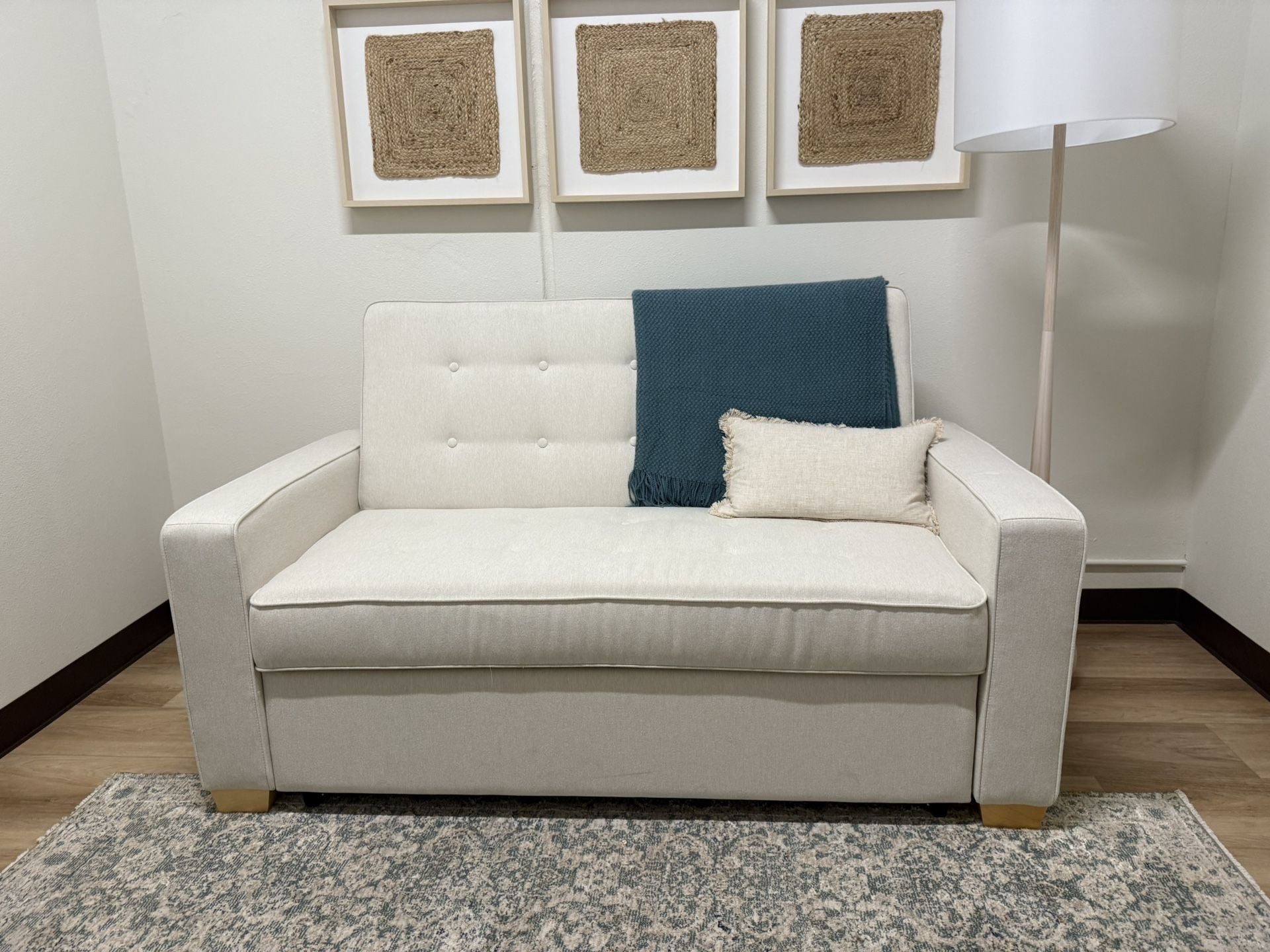 Queen Convertible Futon Sleeper Sofa - Like New 