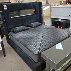 Bedroom Furniture Bed With Fireplace. Mattress Also Available 