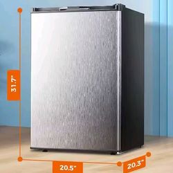 Kismile Mini Stainless Steel Refrigerator 