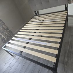 Very Firm Queen Bed Frame & Adjustable Headboard & Slats