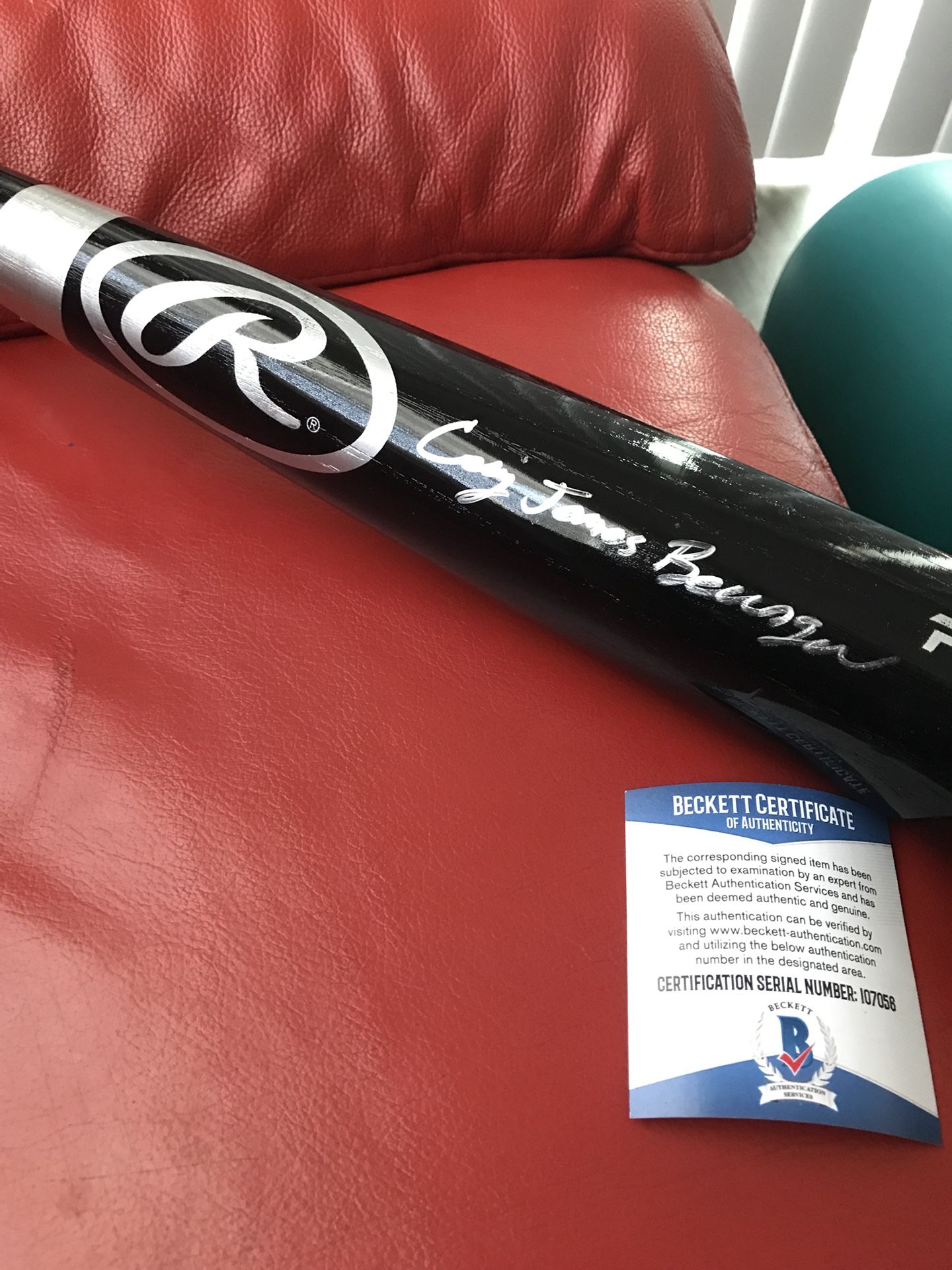 Cody Bellinger Dodgers Autographed bat and first bobble head