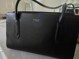 $100 New Leather Black Bag