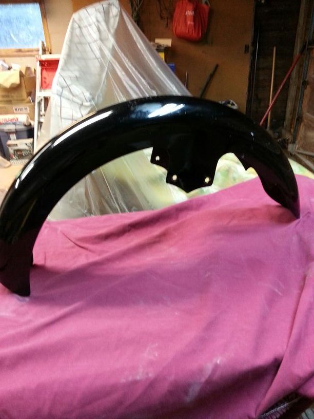 Jesse james Harley Davidson chopper front fender