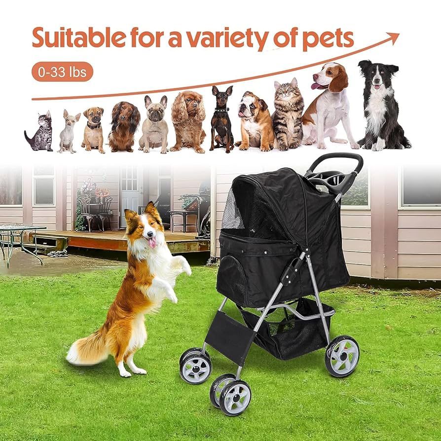 Pet Stroller/ Carreola Para Mascotas
