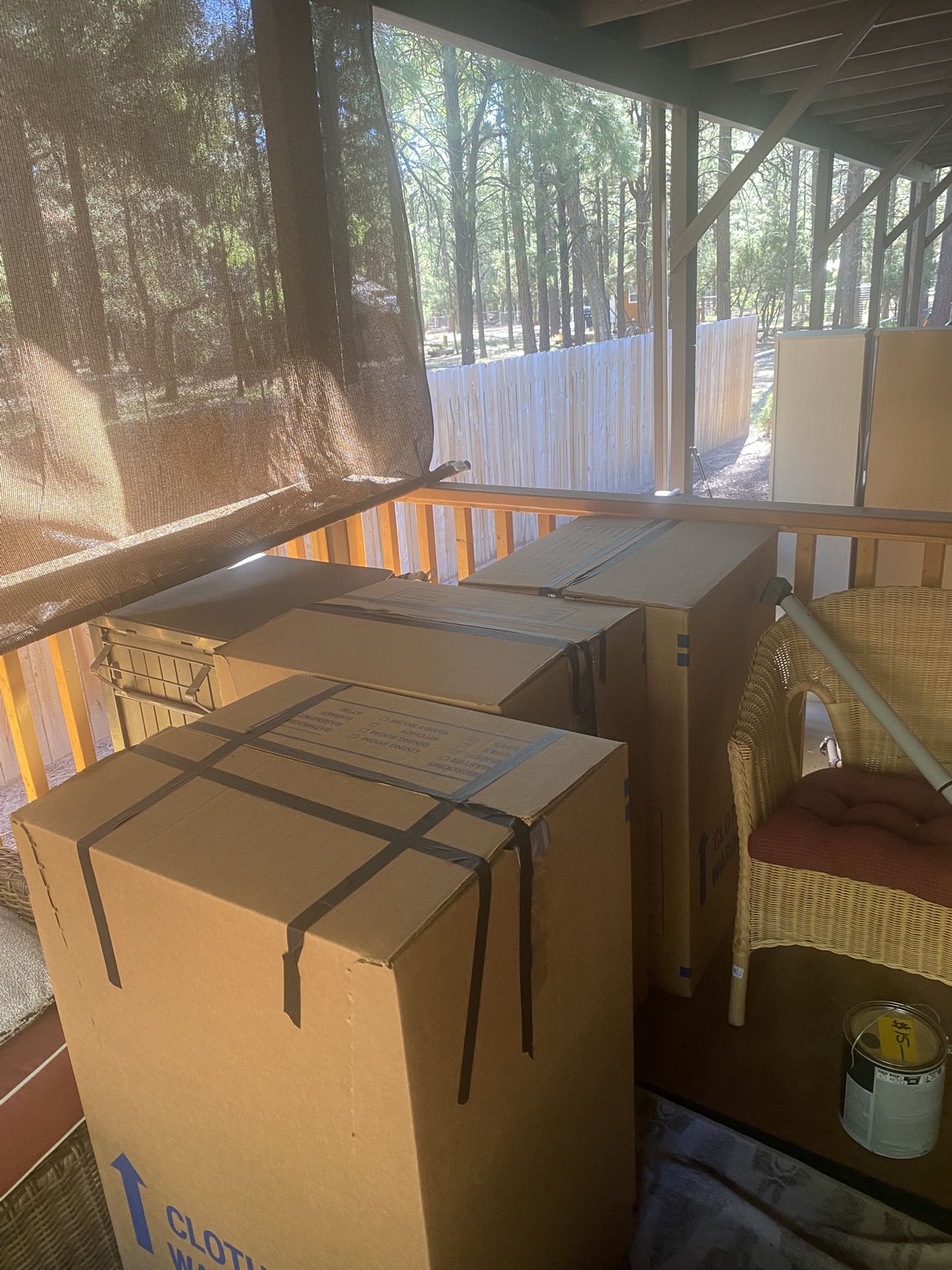 15 Moving Boxes Medium Size Plus 3 Wardrobe Box