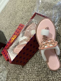 Tory Burch Miller Crystal Sandal in Red