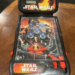 Star Wars Revenge of The Sith Tabletop Pinball Machine Lights Sound Effects 2009 - tested