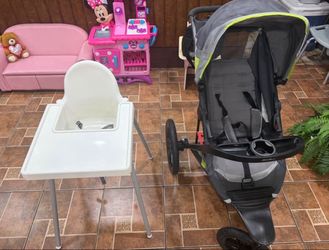 Baby high chair & stroller