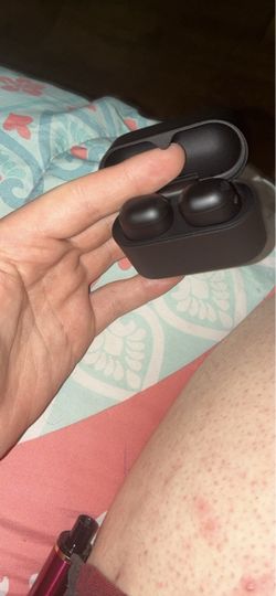Black Wireless Earbuds with Charging Case