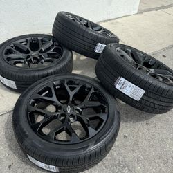 22” Inch Wheels Tires Chevy Silverado Gmc Sierra Tahoe Yukon Suburban Rims wheels tires